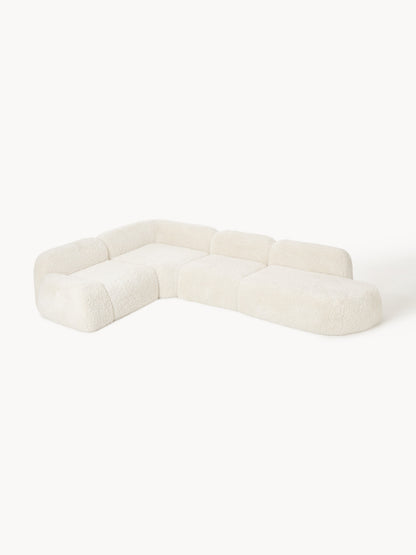 Wolvenna Modular XL Teddy Corner Sofa with Chaise Longue