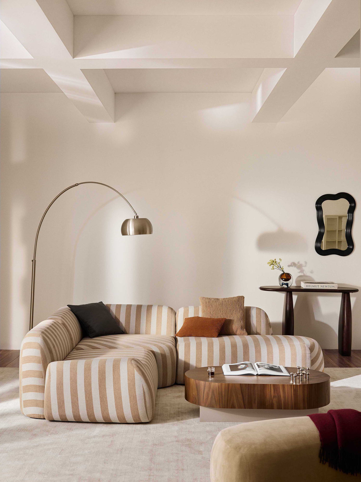 Wolvenna Striped Chaise Module