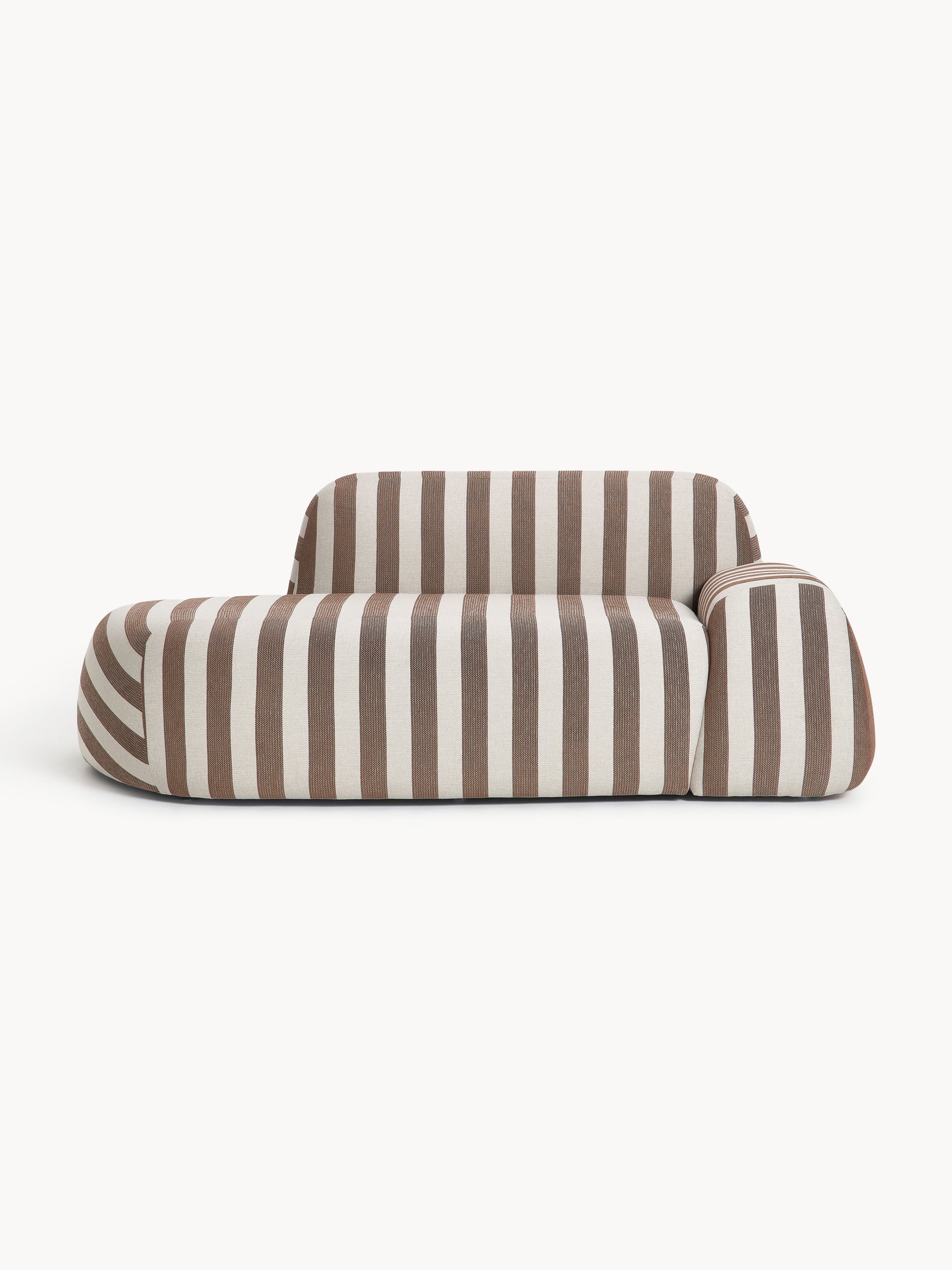 Wolvenna Striped Sofa (2-Seater) with Chaise Longue