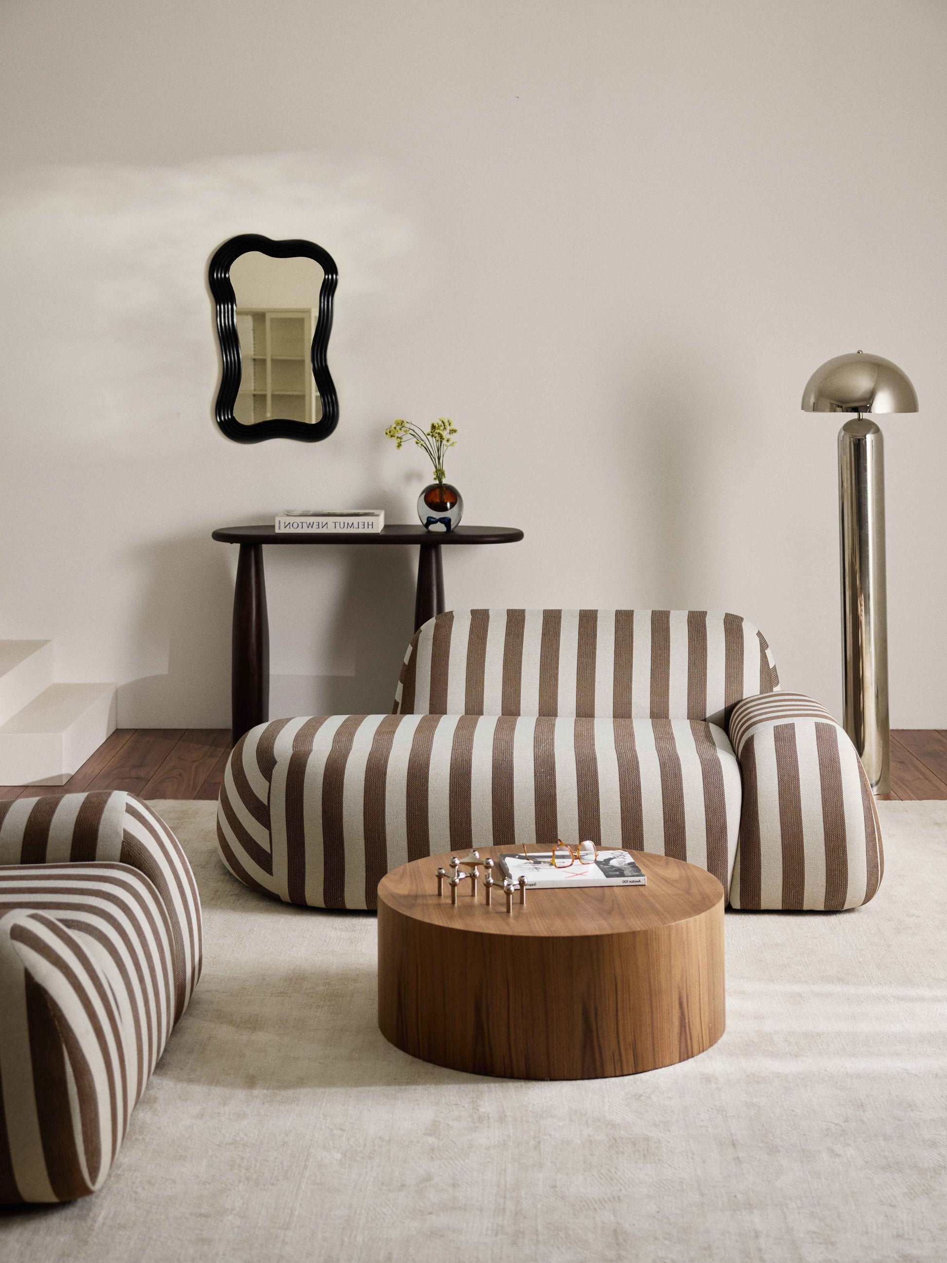 Wolvenna Striped Sofa (2-Seater) with Chaise Longue