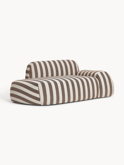 Wolvenna Striped Sofa (2-Seater) with Chaise Longue