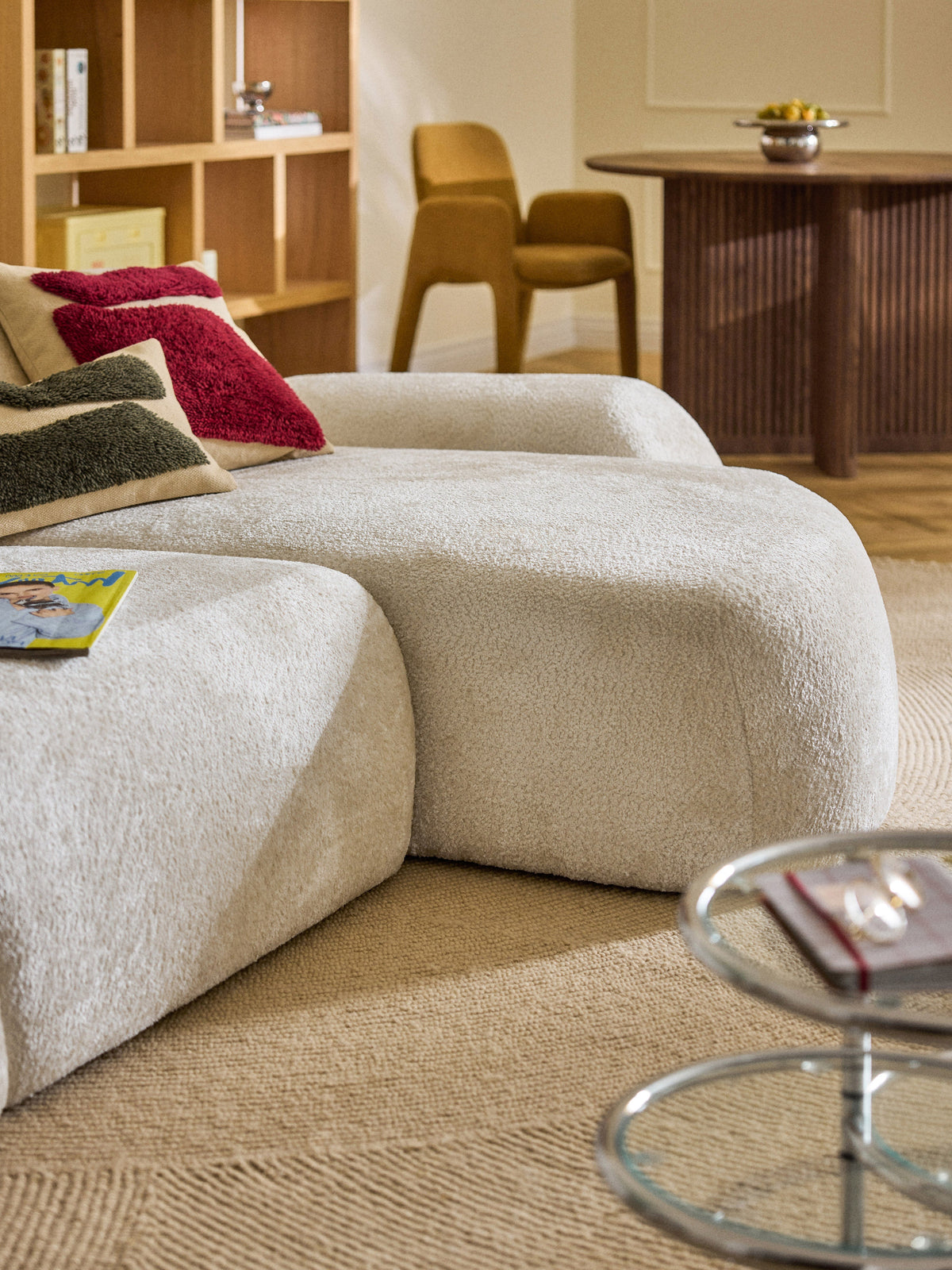 Wolvenna Teddy Bouclé Chaise