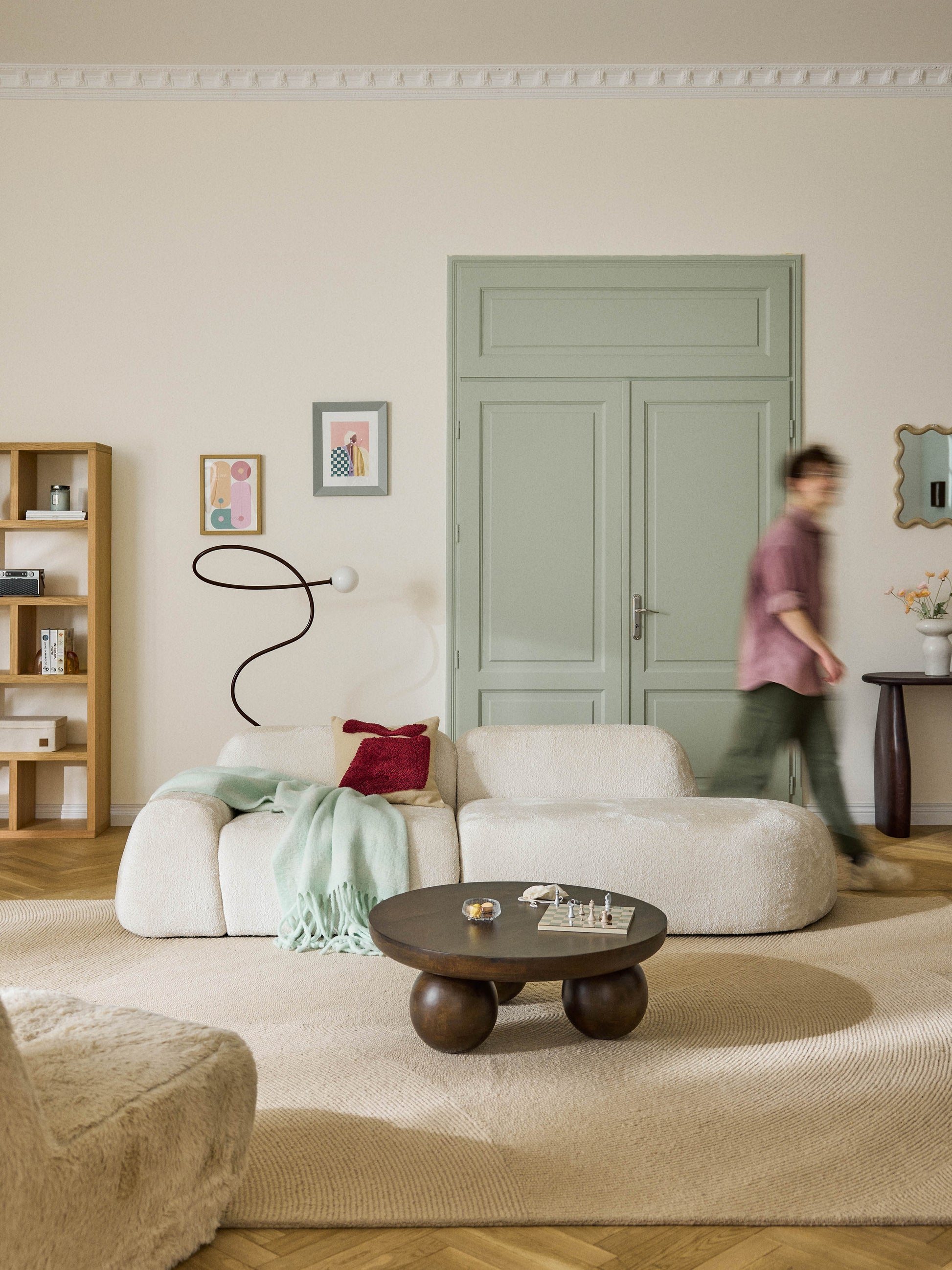 Wolvenna Teddy Bouclé Chaise