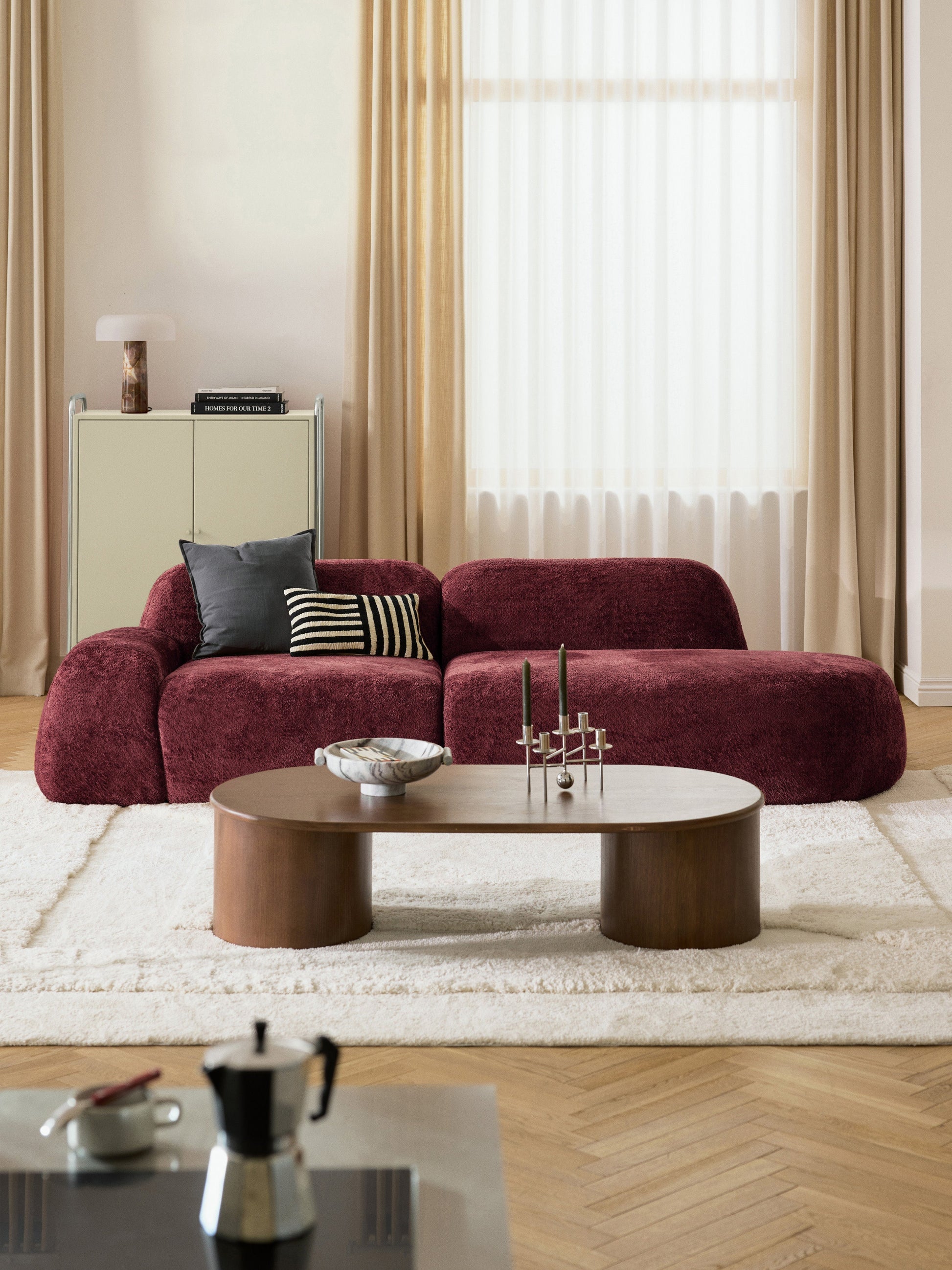 Wolvenna Teddy Bouclé Chaise