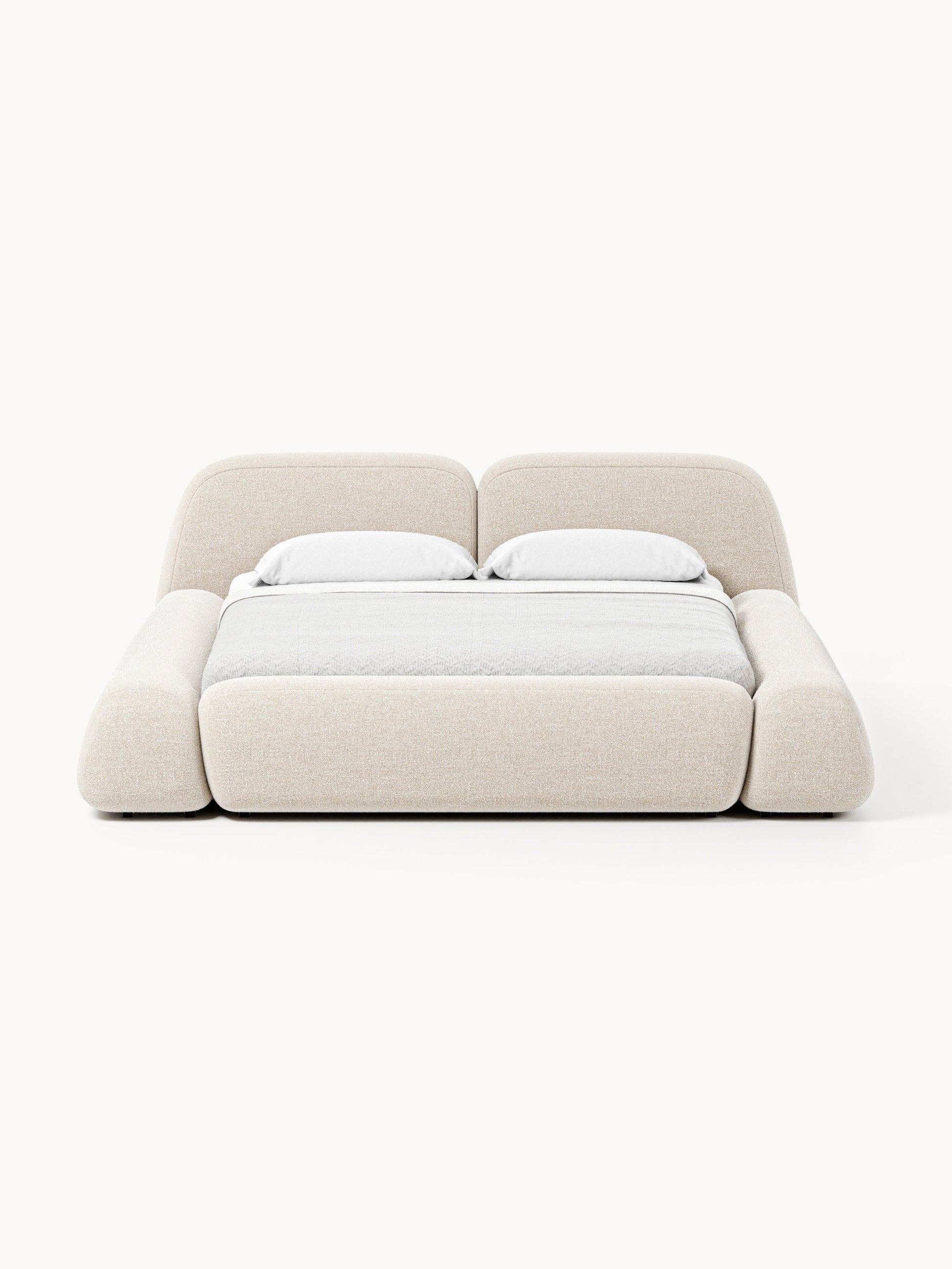 Wolvenna Upholstered Bed in Bouclé
